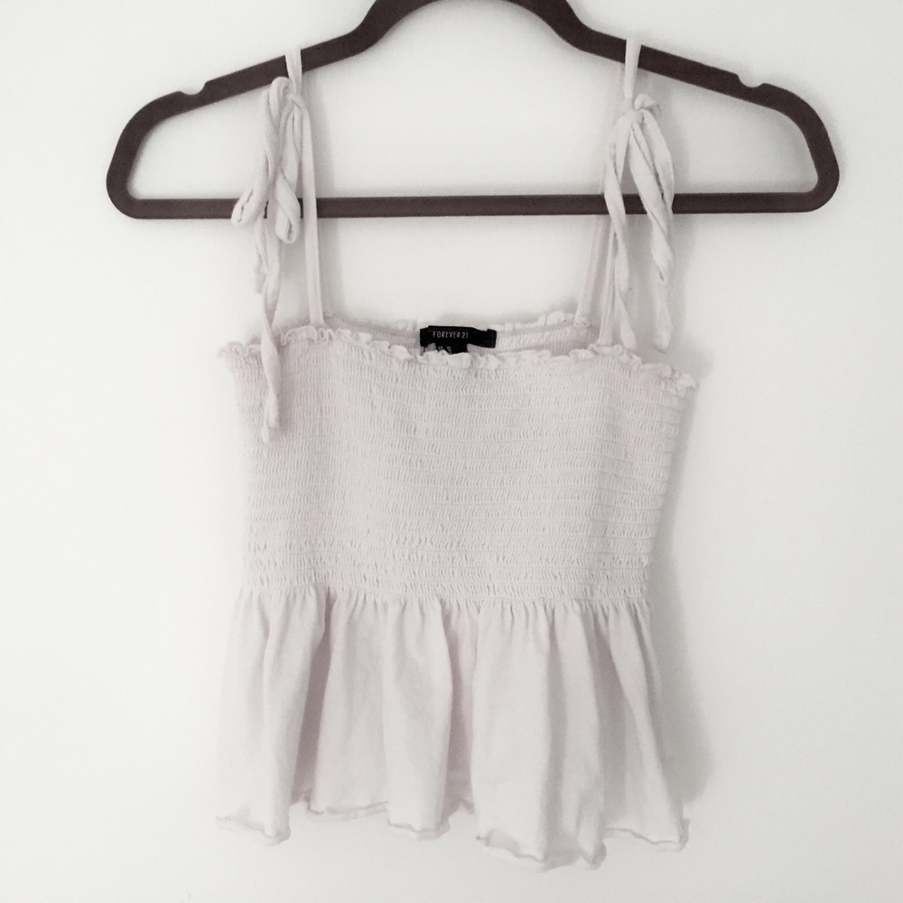 Adorable Forever 21 White Top - Picture 2 of 4